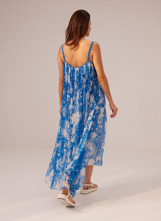 Reena Sharma-Azure Blue Cami Dress-INDIASPOPUP.COM
