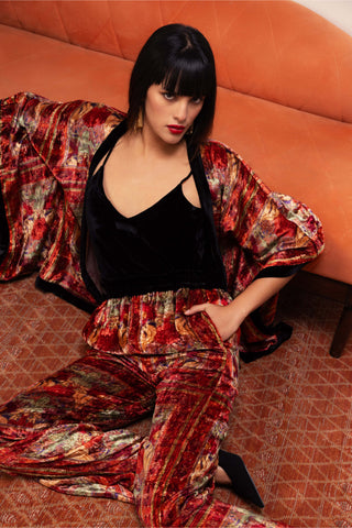 Reena Sharma-Red Amaya Kimono And Pant-INDIASPOPUP.COM