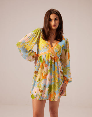 Reena Sharma-Iris Short Multicolor Dress-INDIASPOPUP.COM