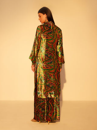 Nikita green embellished tunic and pants