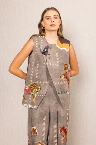 Mustang overlap blouse