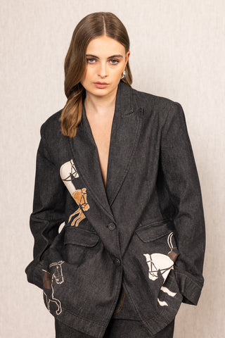 Nimbus black oversized jacket