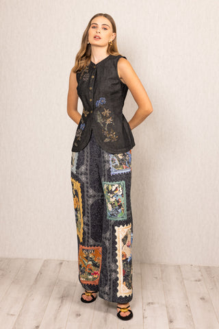 Aster sleeveless waist coat