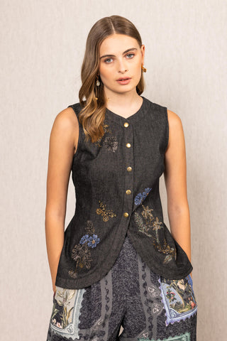 Aster sleeveless waist coat