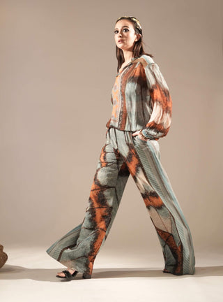 Nikita Mhaisalkar-Powder Blue Printed Pants And Top-INDIASPOPUP.COM