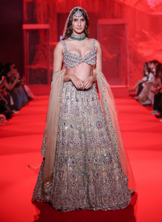 Mrigakshi blush pink lehenga set