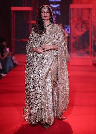 Kanakprabha gold sari set