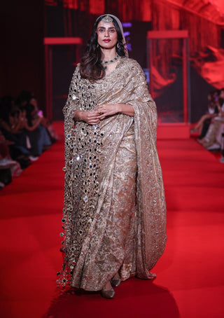 Kanakprabha gold sari set