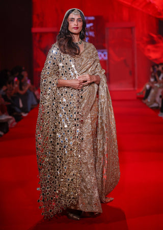 Kanakprabha gold sari set