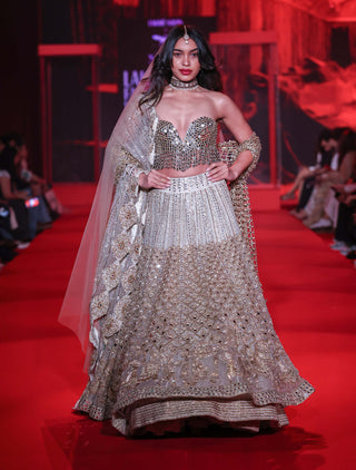 Chandrika ivory lehenga set