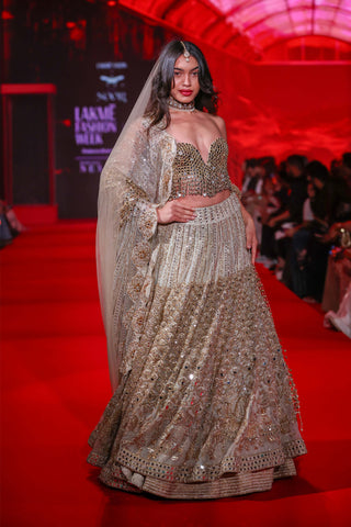 Chandrika ivory lehenga set