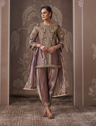 Antique lilac & gold kurta set