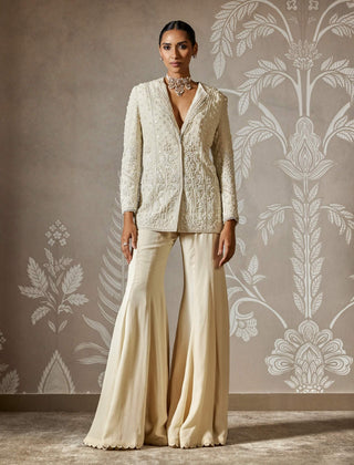 Saira dirty ivory jacket and pants