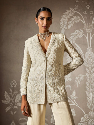 Saira dirty ivory jacket and pants