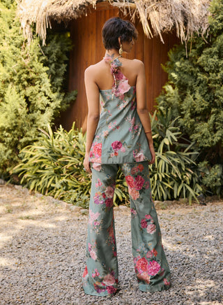 Irene sage green jacket and pants