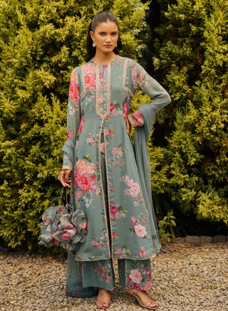 Arden sage green kurta set