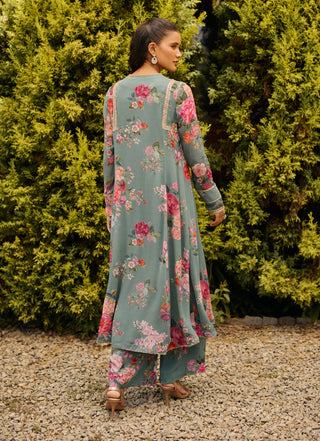Arden sage green kurta set