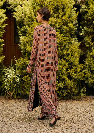 Celine black kurta set