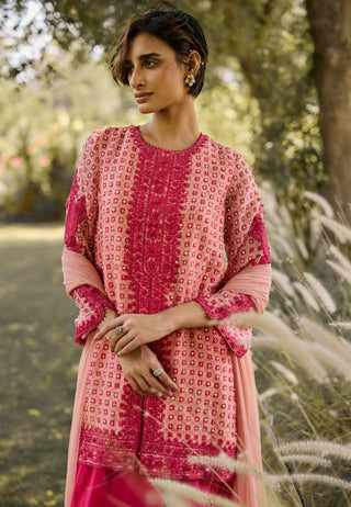 Mirabelle pink kurta set
