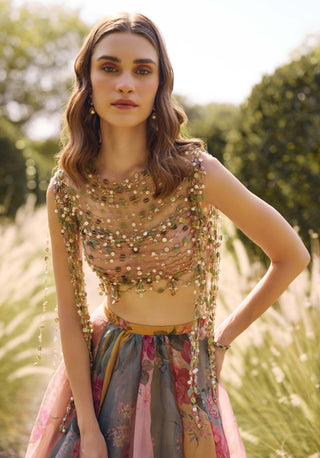 Grace multicoloured lehenga set