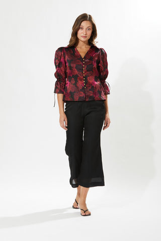 Meadow-Rosa Buttoned Blouse And Pants-INDIASPOPUP.COM