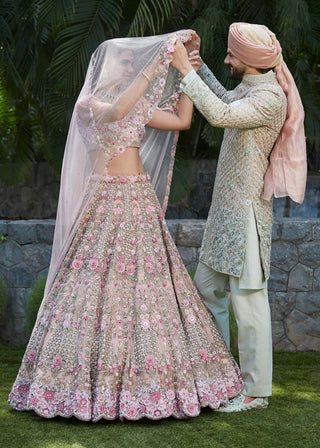 Ameera pink lehenga set
