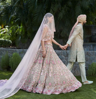 Ameera pink lehenga set