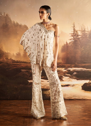 Sienna ivory mirror cape pant set