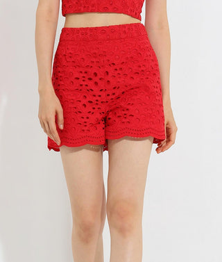 Ranna Gill-Bilba Red Shorts-INDIASPOPUP.COM