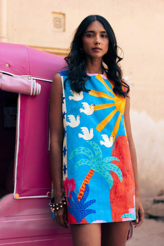 Kota multi print short dress