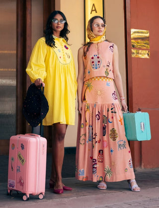 Peela yellow mulmul dress