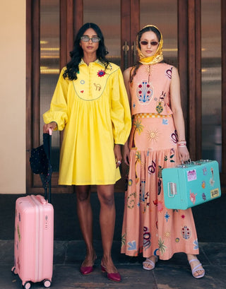 Peela yellow mulmul dress
