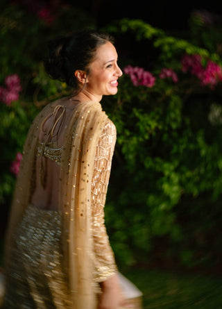 Golden reverie lehenga set