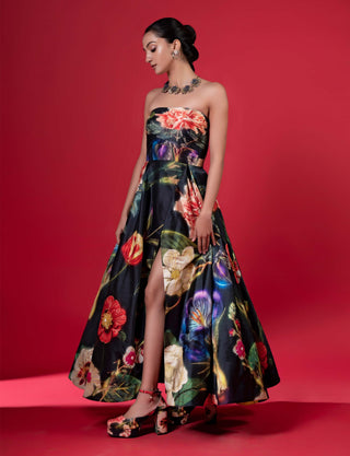 Night Bloom Embroidered Gown by Siddhartha Bansal, available on Indiaspopup.com