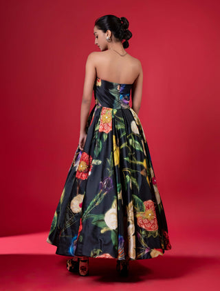 Night Bloom Embroidered Gown by Siddhartha Bansal, available on Indiaspopup.com