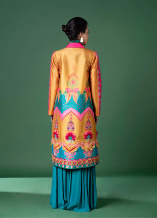 Day Bloom Embroidered Coat And Pant by Siddhartha Bansal, available on Indiaspopup.com