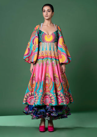 Day bloom embroidered dress