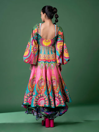 Day Bloom Embroidered Dress by Siddhartha Bansal, available on Indiaspopup.com