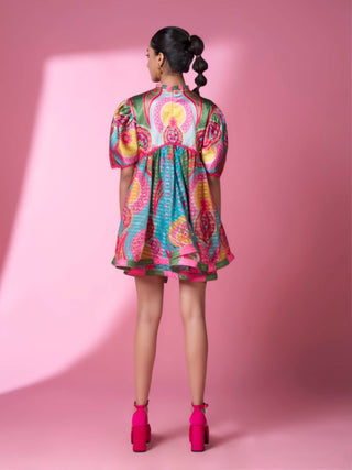 Day Bloom Embroidered Doll Dress by Siddhartha Bansal, available on Indiaspopup.com