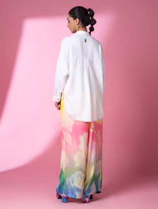 Evening Bloom Pants And Shirt by Siddhartha Bansal, available on Indiaspopup.com