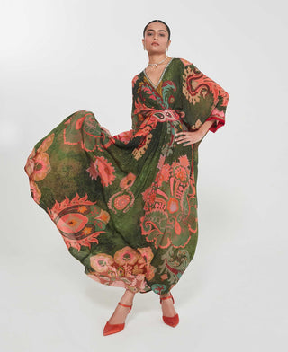 Firdous barsaat green belt kaftan