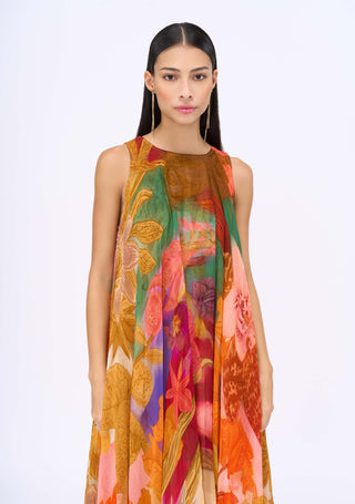 Breeze printed handkerchief dress