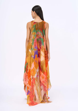 Breeze printed handkerchief dress