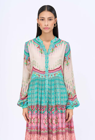 Elan multicolor shirt dress