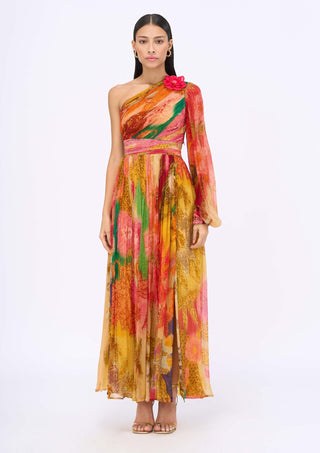 Sofia printed maxi dress