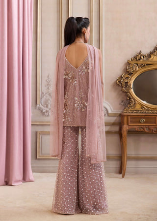 Champagne rose kurta and pants set