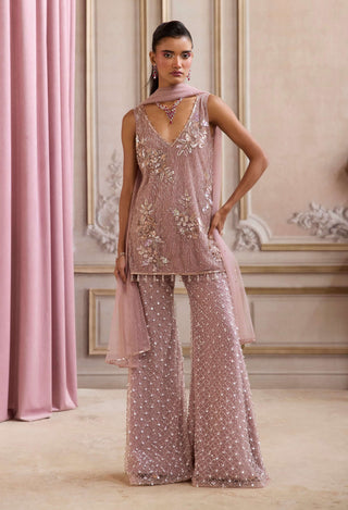 Champagne rose kurta and pants set