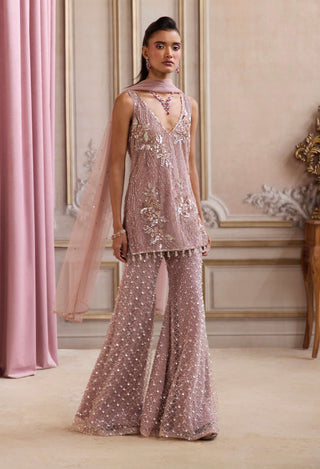 Champagne rose kurta and pants set
