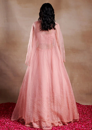 Aphrodite dark pink lehenga and shrug set