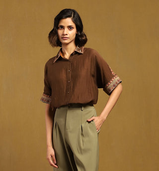 Brown kyesha shirt